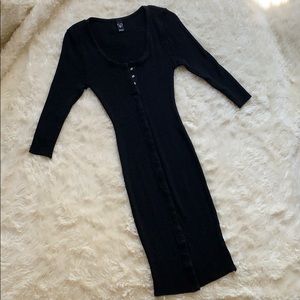 Black Midi Sweater Dress